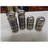 Image 13 : Cobalt Blue Glass & Silver Plated Salt Pepper Shakers & Royal Albert Cups, Saucers, Plates, Creamer,