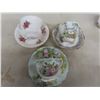 Image 2 : Cobalt Blue Glass & Silver Plated Salt Pepper Shakers & Royal Albert Cups, Saucers, Plates, Creamer,