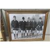 Image 4 : Antique Framed Folk Art Picture and Fox Hunt Needlework 19" x 23"