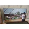 Image 5 : 5 Framed Photos: Race Car, Ball Game, and Business People