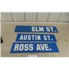 Image 1 : 3 Winnipeg Street Signs, 2 Sided Largest 6 1/2" x 30"
