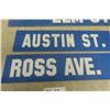 Image 2 : 3 Winnipeg Street Signs, 2 Sided Largest 6 1/2" x 30"