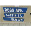 Image 4 : 3 Winnipeg Street Signs, 2 Sided Largest 6 1/2" x 30"