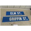 Image 1 : 2 Winnipeg Street Signs, 2 Sided Largest 6" x 30"