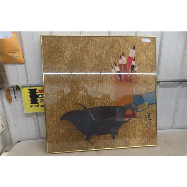 Framed Art Picture 36" x 36"