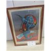 Image 1 : Framed Indigenous Print, 18" x 14"