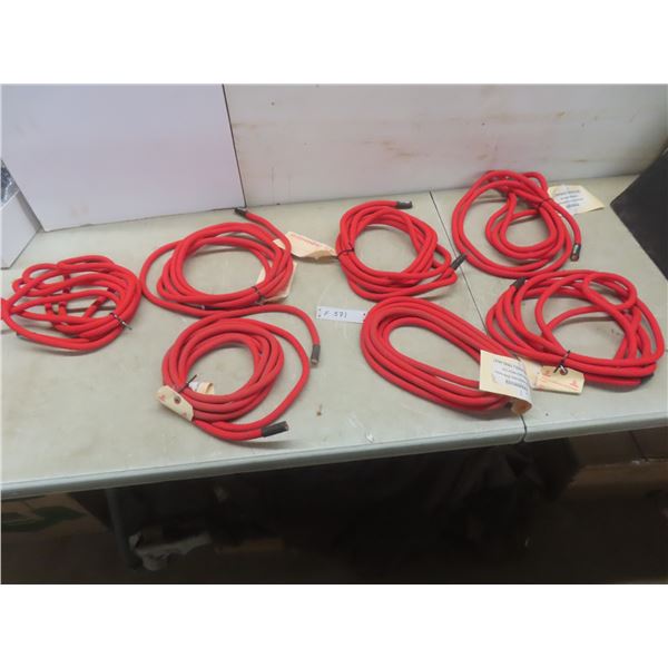 Lifeline Rescue 1/2" CMC Rope Red, 100% Nylon Kernmantle, 15ft Lengths