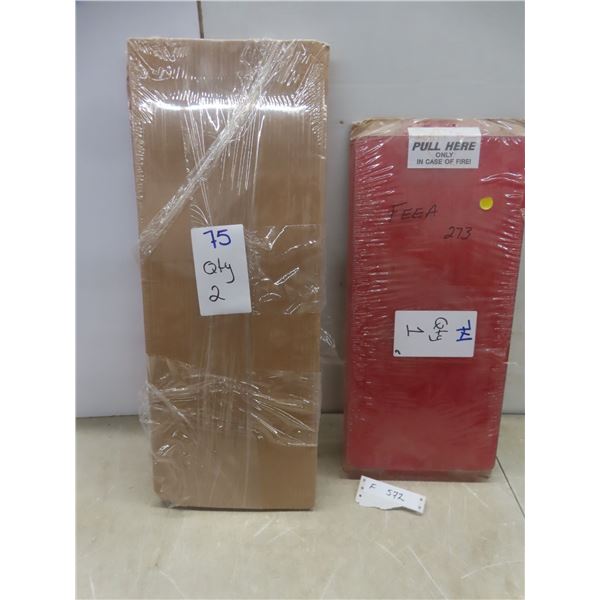 2 x Cover Replacement Red for Mark 2 Fire Extinguisher Cabinet