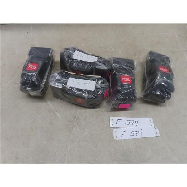 Stretcher Straps Nylon 1-PC 9ft, Metal Buckle, Black