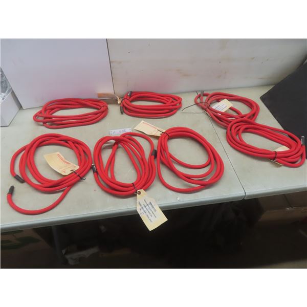 Lifeline Rescue 1/2" CMC Rope Red, 100% Nylon Kernmantle, 15ft Lengths