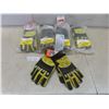 Image 1 : 5 Pairs New 8X+R SFI Extrication Level 5 Gloves, Yellow, Size 3XL