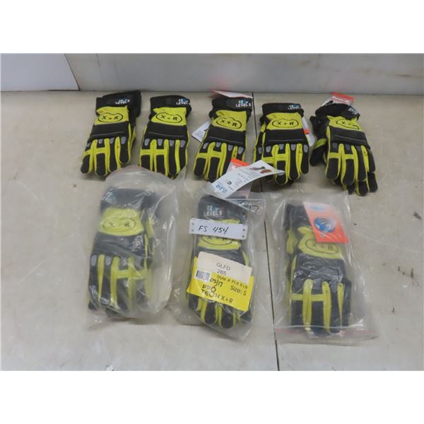 New 8 Pairs 8X+R SFI Extrication Level 5 Gloves, Yellow, Size Small