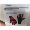 Image 5 : 1 Pair 8X+R SFI Extrication Level 5 Gloves, Yellow, Size Med