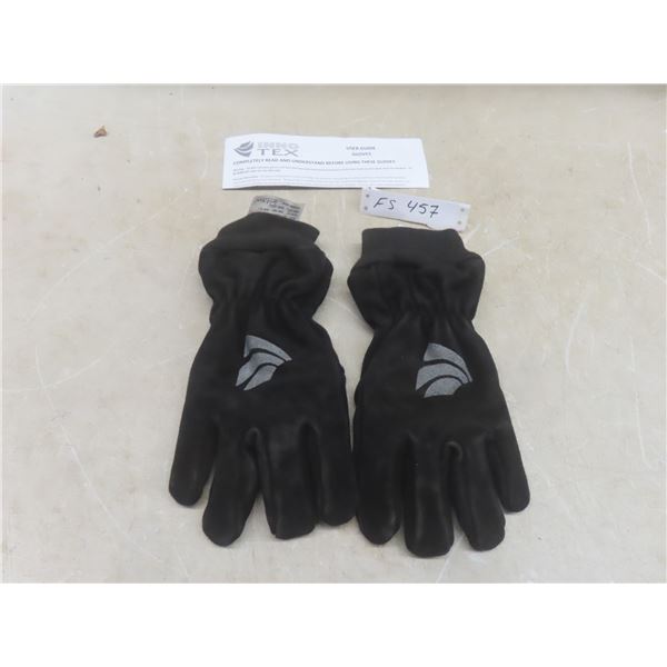 1 Pair New Black Eversoft Cowhide Gloves with Pro-Tect Insert NN0815, Size X-Sm