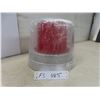 Image 1 : Red Light Strobe Round 12-48V PM Red with CLR Dome