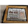 Image 2 : Coca-Cola Bottle Opener (STARR) and Coca-Cola Mirrored Advertisement 14" x 11"