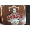 Image 6 : Coca-Cola Bottle Opener (STARR) and Coca-Cola Mirrored Advertisement 14" x 11"
