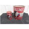 Image 1 : 2 Calumet Baking Powder Tins (10lb, 11lb), Starwars Clone Captain Rex Electronic Command Helmet (Ha