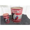 Image 2 : 2 Calumet Baking Powder Tins (10lb, 11lb), Starwars Clone Captain Rex Electronic Command Helmet (Ha