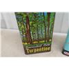 Image 2 : 2 x One-Gallon Cans of Turpentine and Linseed Oil