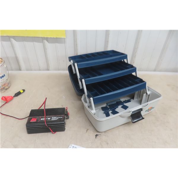 New Flambeau Fishing Tackle Box and 400 Watt Power Inverter