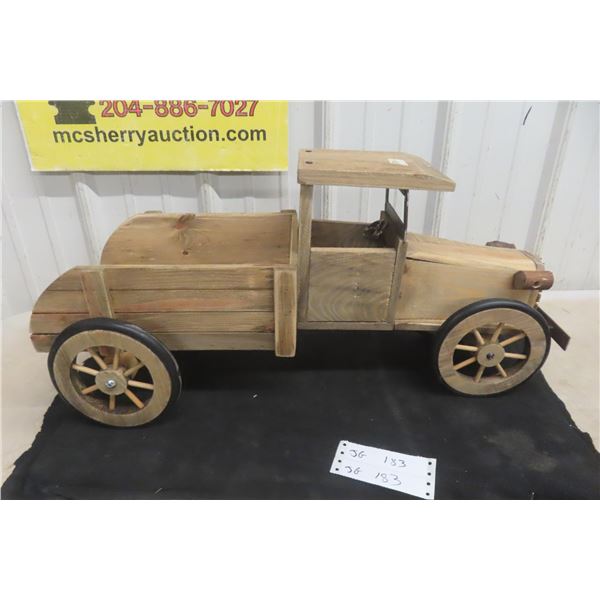 Wooden Truck Planter, 25.5" Long