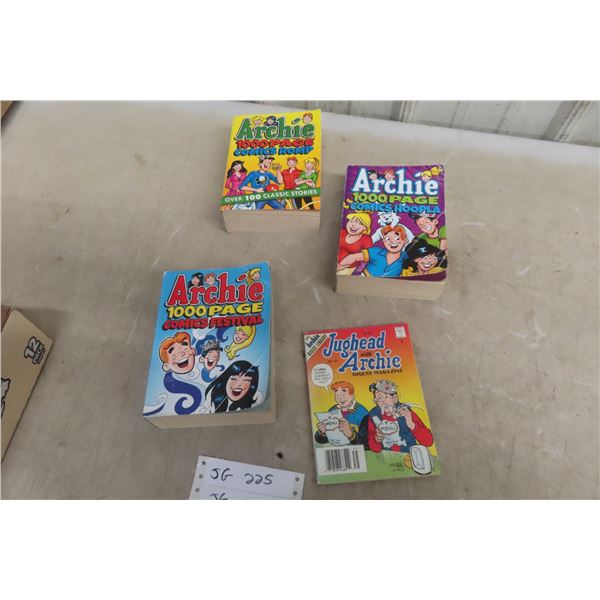 3 Archie 1000-Page Comics: Hoopla, Comics Festival, and Comic Romp, Plus a Jughead with Archie Dige