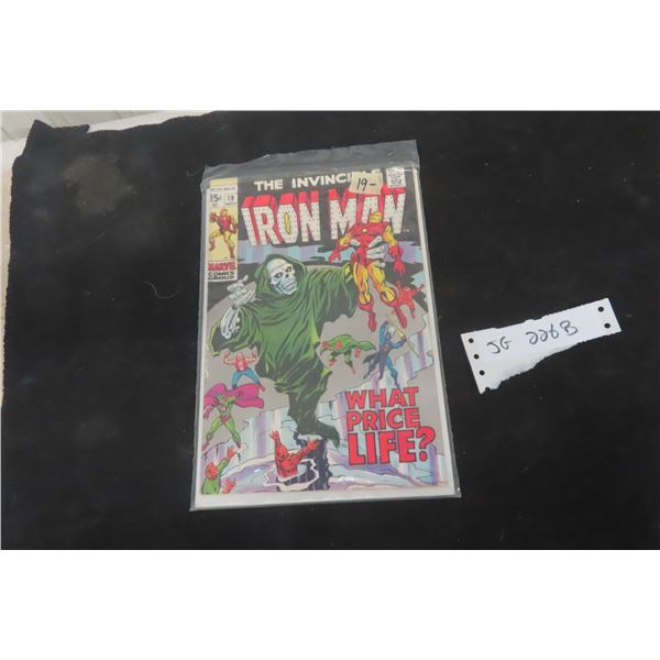 The Invincible Iron Man #19 (1969), Marvel Comics Error Issue — First Printing Letter O in Iron Man