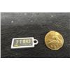 Image 1 : 1958 Manitoba Mini License Plate, War Amp Key Tag, and Metal NO-GST Pin-Button Dated 1989 with B.C.