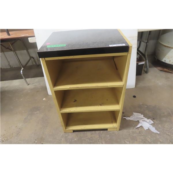 Old Wood Shelf with Arborite Top, 34" x 21 1/2" x 18 1/2"