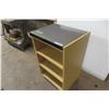 Image 2 : Old Wood Shelf with Arborite Top, 34" x 21 1/2" x 18 1/2"