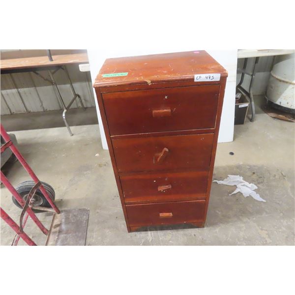 Vintage Solid Wood Small Chest of Drawers, 36" x 19" x 14 1/2"