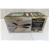 Image 1 : Never-Used San Marino 36" Ceiling Fan with Brushed Steel Finish