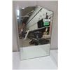 Image 1 : Vintage Etched Wall Mirror, 24" x 15.5"