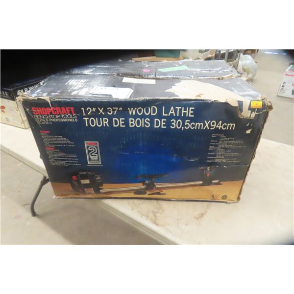 Never-Used Shopcraft 12" x 37" Wood Lathe