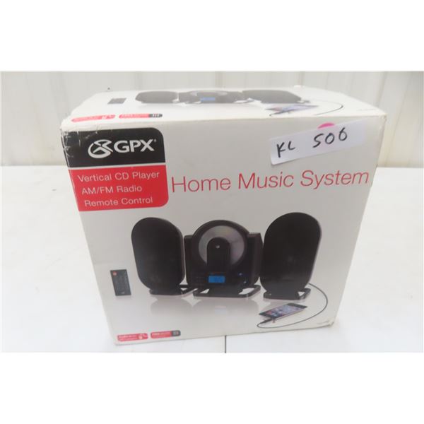 New GPX Vertical CD Player/Radio with Remote