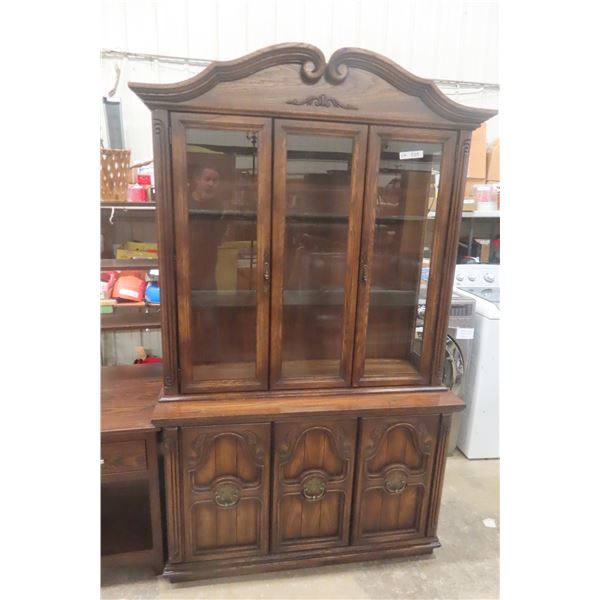 China Cabinet, 2-Piece, 78" x 46" x 19"