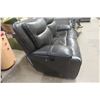 Image 2 : Leather/Leatherette Style Power Recliner Couch, 65" Wide, Good Quality