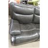 Image 4 : Leather/Leatherette Style Power Recliner Couch, 65" Wide, Good Quality