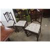Image 7 : Antique Gate Leg Table and 5 Chairs, 50" x 42" x 29"