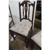 Image 8 : Antique Gate Leg Table and 5 Chairs, 50" x 42" x 29"