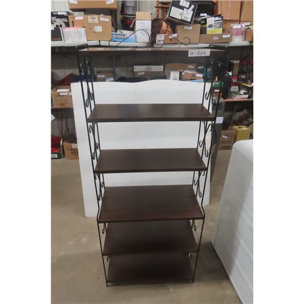 Metal Vintage 6-Tier Shelf, 57" x 24" x 9"