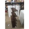 Image 2 : Metal Vintage 6-Tier Shelf, 57" x 24" x 9"