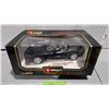 Image 1 : 1998 Bburago Corvette Convertible, Black, Die Cast 1/18th Scale