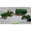 Image 1 : ERTL Diecast John Deere Tractor 1/6th Scale, John Deere Trailer 11" with Hitch, and ERTL Diecast 5"