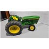 Image 5 : ERTL Diecast John Deere Tractor 1/6th Scale, John Deere Trailer 11" with Hitch, and ERTL Diecast 5"