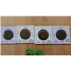Image 1 : 4 Large Canadian Pennies: 1916, 1917, 1918, and 1919