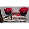 Image 1 : 24" Nylint Racing Hauler Semi with #77 Loctite Racing Car and 2 Loctite Racing Caps