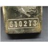Image 4 : Vintage Souvenir Gold Bar Paperweight, 7" x 2.25", Just Over One Pound