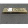 Image 6 : Vintage Souvenir Gold Bar Paperweight, 7" x 2.25", Just Over One Pound